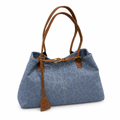 Blue bag with white background