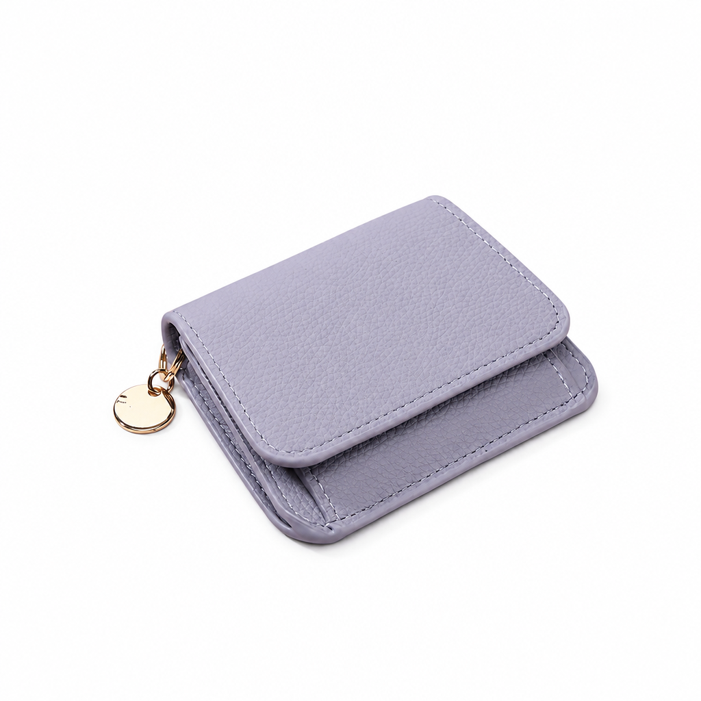 Lavender wallet on white